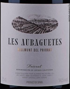 Label 1 of Alvaro Palacios Les Aubaguetes
