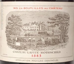 Label 18 of Chateau Lafite Rothschild