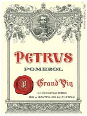 Click to see larger label image Label of 2016 Petrus