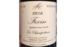Click to see this product Label of Domaine Collotte Fixin Les Champstions