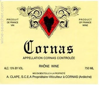 Label 1 of Domaine Auguste Clape Cornas
