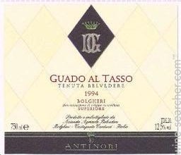 Label 8 of Marchesi Antinori Tenuta Guado al Tasso Bolgheri Superiore