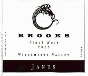 Label 3 of Brooks Janus Pinot Noir