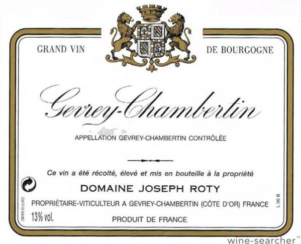 【激レア】Joseph Roty Gevrey-Chambertin 1999 荖藤王者Joseph Roty 全布根地最古老黑皮諾！】