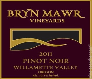 Label 1 of Bryn Mawr Vineyards Pinot Noir