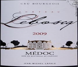 Label 1 of Antoine Moueix Chateau Leboscq