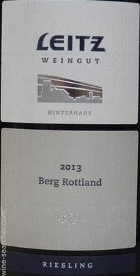 Label 1 of Weingut Leitz Rudesheimer Berg 'Hinterhaus' Rottland Riesling Trocken