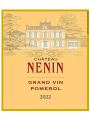 Click to see larger label image Label of 2012 Chateau Nenin