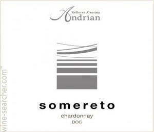 Label 1 of Kellerei-Cantina Andrian Somereto Chardonnay Alto Adige