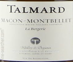 Label 1 of Talmard Mallory & Benjamin Macon-Montbellet La Bergerie