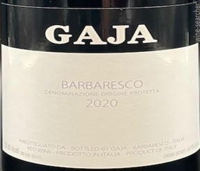 Label 1 of Gaja Barbaresco DOCG