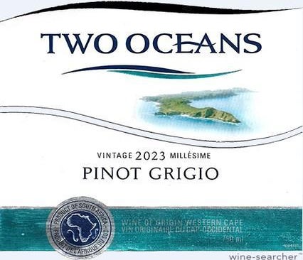 Label 1 of Two Oceans Pinot Grigio