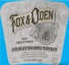 2nd label thumbnail of Fox & Oden Straight Bourbon Whiskey