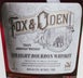 1st label thumbnail of Fox & Oden Straight Bourbon Whiskey