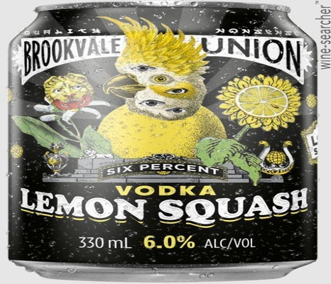 Label 1 of Brookvale Union Vodka Lemon Squash