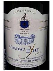 Click to see larger label image Label of 2007 Chateau Hyot Cuvee Prestige