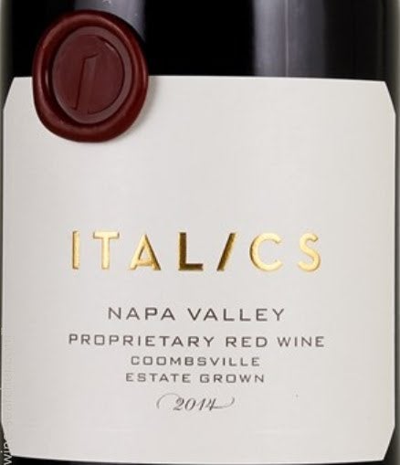 未開封 italics Pursue 2019 赤ワインNapa Valley Vintner's Collective - Wines