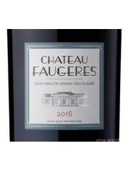 Click to see larger label image Label of 2024 Chateau Faugeres