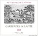 4th label thumbnail of Chateau Lafite Rothschild 'Carruades de Lafite'