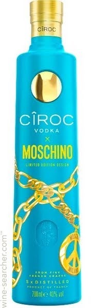 ciroc vodka x moschino