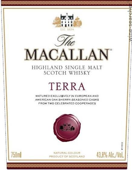 値下げThe Macallan Terra 43.8% ウイスキー The Macallan 'Terra' Single Malt Scotch Whisky, Highlands