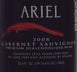 2nd label thumbnail of Ariel Non-Alcoholic Cabernet Sauvignon