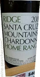 ワイン Ridge 2002  Ranch Santa Cruz 2002 Ridge Home Ranch - CellarTracker