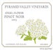 6th label thumbnail of Pyramid Valley Vineyards 'Angel Flower' Pinot Noir