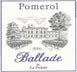 2nd label thumbnail of Chateau La Pointe 'Ballade de la Pointe'