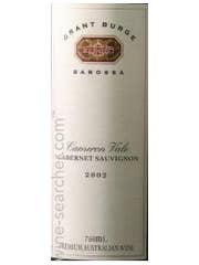 Click to see larger label image Label of Grant Burge 'Cameron Vale' Cabernet Sauvignon