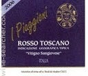 Label 1 of Mocali I Piaggioni Rosso Toscana IGT