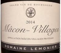 Label 1 of Domaine Lemonier Macon-Villages
