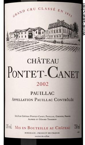 Ch. Pontet-Canet 2002 シャトー・ポンテ-カネ セラー保管 Ch. Pontet-Canet 2002 シャトー・ポンテ-カネ セラー保管 ワイン