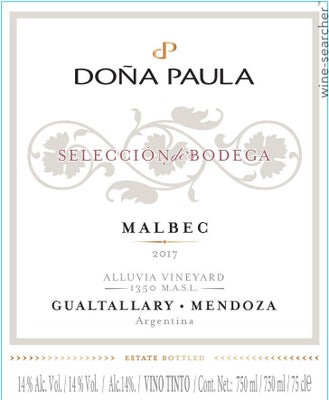 Label 1 of Dona Paula Seleccion de Bodega Malbec