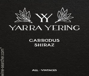Label 1 of Yarra Yering Carrodus Shiraz