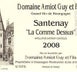 2nd label thumbnail of Domaine Amiot Guy et Fils Santenay La Comme Dessus