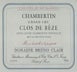 13th label thumbnail of Domaine Bruno Clair Chambertin-Clos de Beze Grand Cru