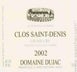 7th label thumbnail of Domaine Dujac Clos Saint-Denis Grand Cru