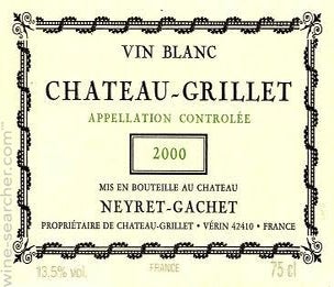 Label 1 of Chateau-Grillet