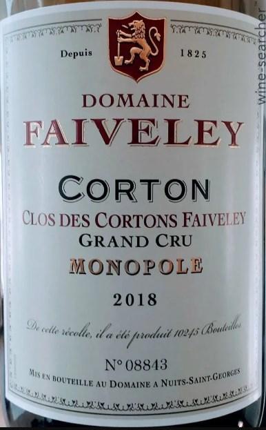 2018 Domaine Faiveley Corton 'Clos des Cortons Faiveley
