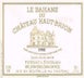 20th label thumbnail of Le Clarence de Haut-Brion - Chateau Bahans Haut-Brion