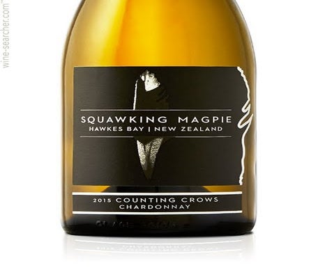 Label 1 of Squawking Magpie Counting Crows Chardonnay