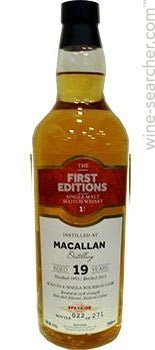 The First Editions Macallan 19 Year Old Single Malt Scotch