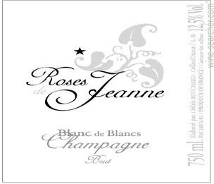 Label 1 of Cedric Bouchard Roses de Jeanne 'HL-La Haute-Lemblee' Blanc de Blancs Brut