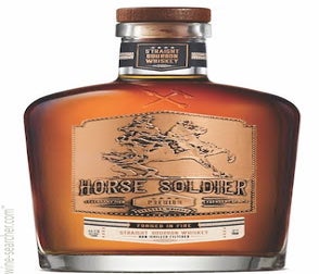 Label 3 of American Freedom Distillery 'Horse Soldier' Premium Straight Bourbon Whiskey