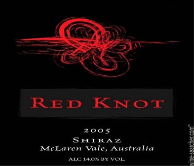 Label 1 of Shingleback Red Knot Shiraz