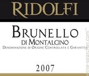 Label 1 of Ridolfi Brunello di Montalcino DOCG