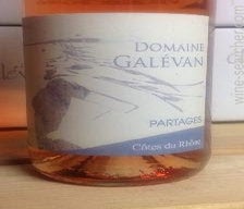 Label 1 of Domaine Galevan Cotes du Rhone Partage Rose