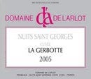 Label 1 of Domaine de L'Arlot Nuits-Saint-Georges Cuvee La Gerbotte Blanc