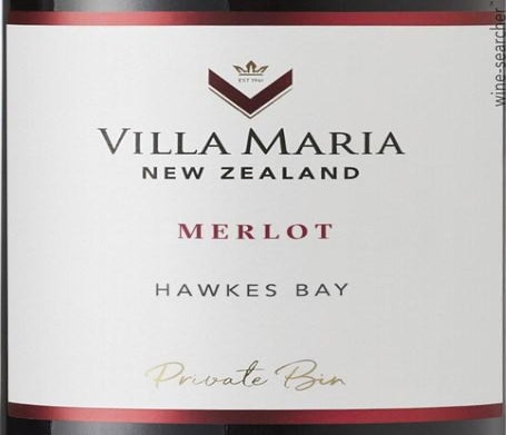 Label 1 of Villa Maria Private Bin Merlot